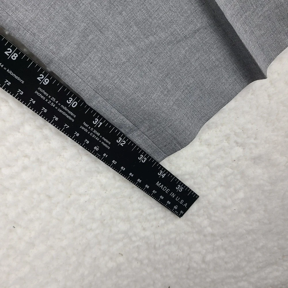 Banana Republic Dress Pants Mens 36 x 34 Gray‎ Tailored Fit Trousers Slacks